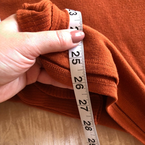 Soft Surroundings Orange Long Sleeve Long Line Tunic Oversized Loose Fit medium - Picture 7 of 8